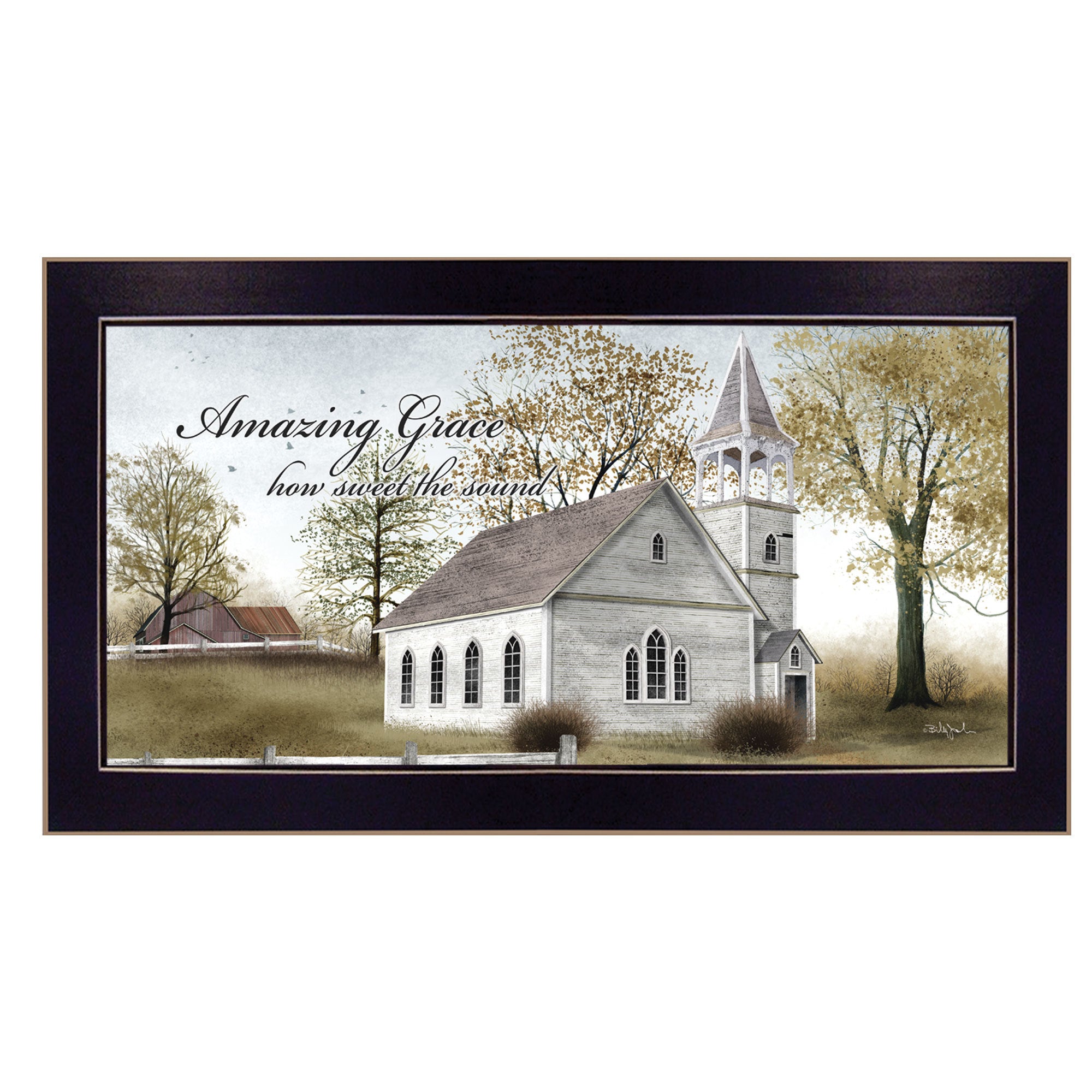 'Amazing Grace' By Billy Jacobs, Printed Wall Art, Ready To Hang Framed Poster, Black Frame