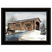 'The Kissing Bridge' by Billy Jacobs, Ready to Hang Framed Print, Black Frame