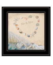 'Marriage is a Beach' by Trendy Decor 4U, Ready to Hang Framed Print, Black Frame