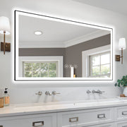 72x40 Inch Frameless LED Bathroom Mirror,Smart Mirror