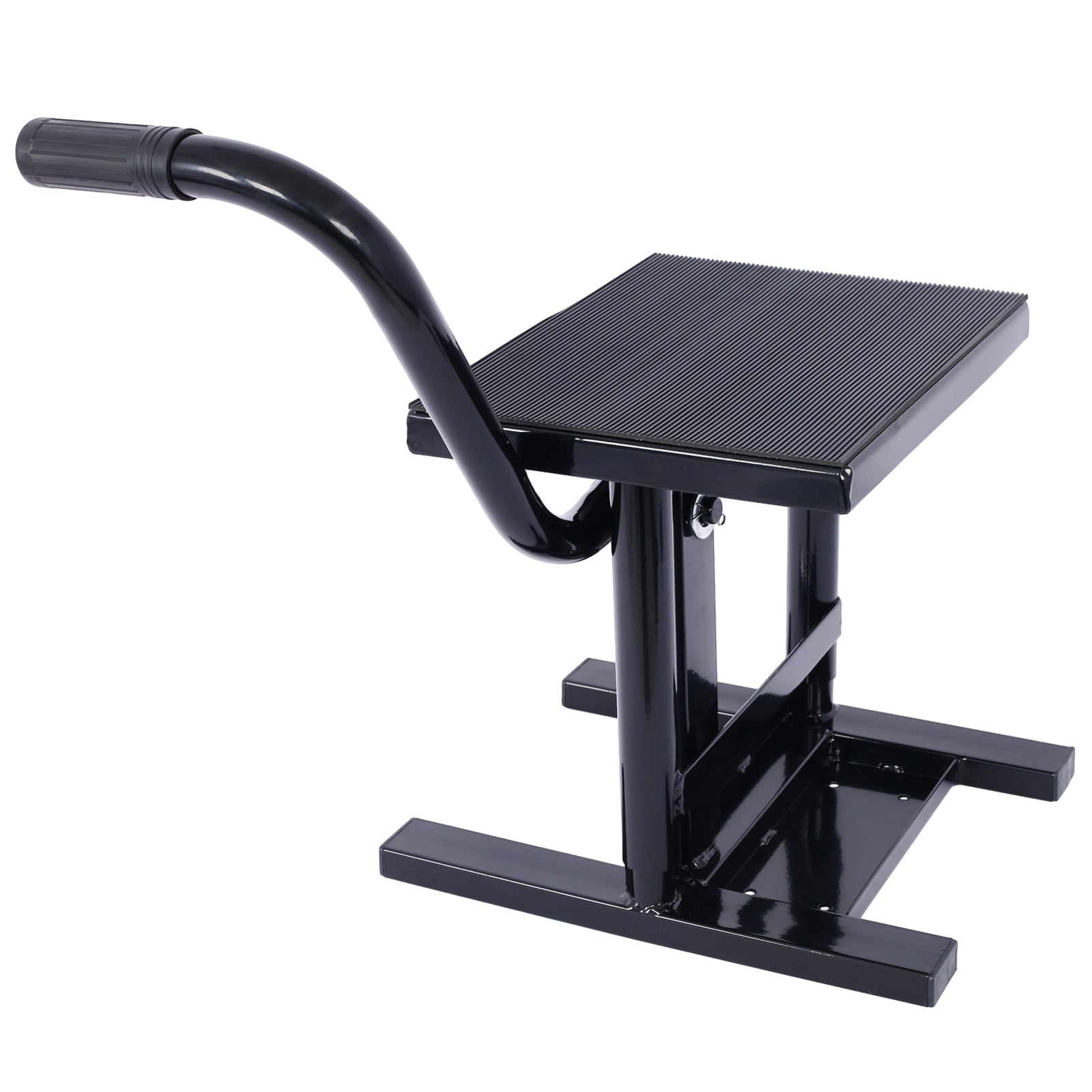 Motorcycle Dirt Bike Stands and Lifts Jack Stand Steel Lift 11'-16.5' Adjustable Height 330 LBS Load Capacity Heavy Duty Steel  Black