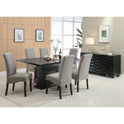 Monette Black Rectangle Dining Table
