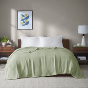 1 PCS Full/Queen Cotton Blanket Green