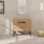 36 Inch Bathroom Vanity, Freestanding Bathroom Vanity or Floating is Optional Conversion.36*18-00336IMO-1(KD-Packing) - Only Includes Vanity, Excluding Sink