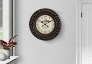Clocks, 20' Round, Wall Clock, Antique Brown, Transitional