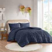 Full/Queen Clip Jacquard Comforter Set