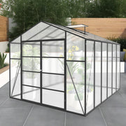 Newly marketed Gain height windproofaluminum greenhouse 10x12 FT Polycarbonate Greenhouse Raised Base and Anchor Aluminum Heavy Duty Walk-in Greenhouses for Outdoor Backyard in All Season