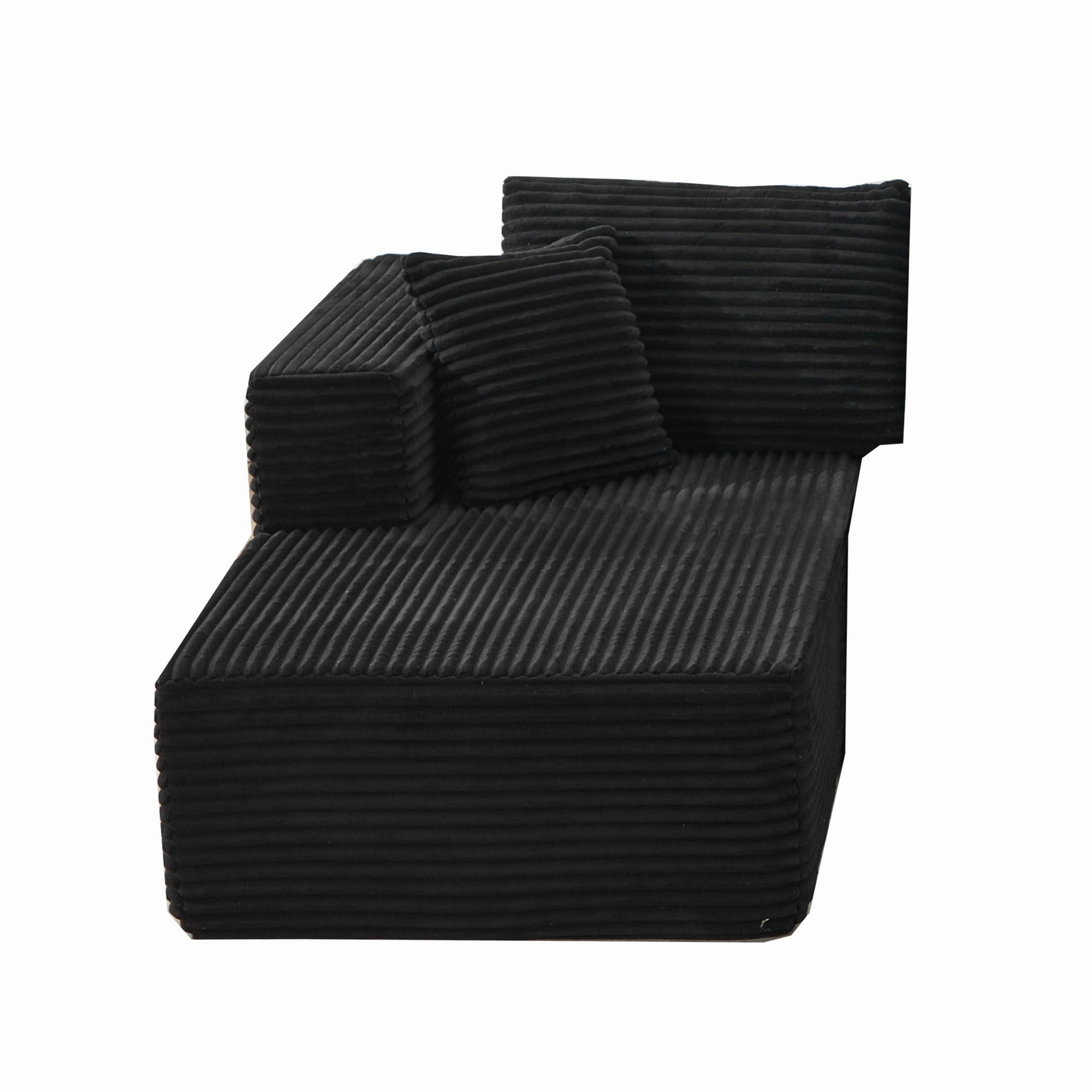 Modular Sectional Couches for Living Room: Left Facing Chaise Longue (Beige) ,SF502DBK