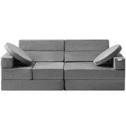 Play Couch, Modular Kids Nugget Couch 15pcs, Toddler Foam Sofa Couch with High-density 25D Sponge for Playing, Creating, Sleeping, Imaginative Kids Furniture for Bedroom and Playroom