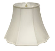 Slant Modified Fancy Octagon Softback Lampshade with Washer Fitter, White