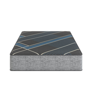 Restonic TempaGel 13' Plush Mattress with Dual Cooling, Grey+Blue, Foam, Queen Size