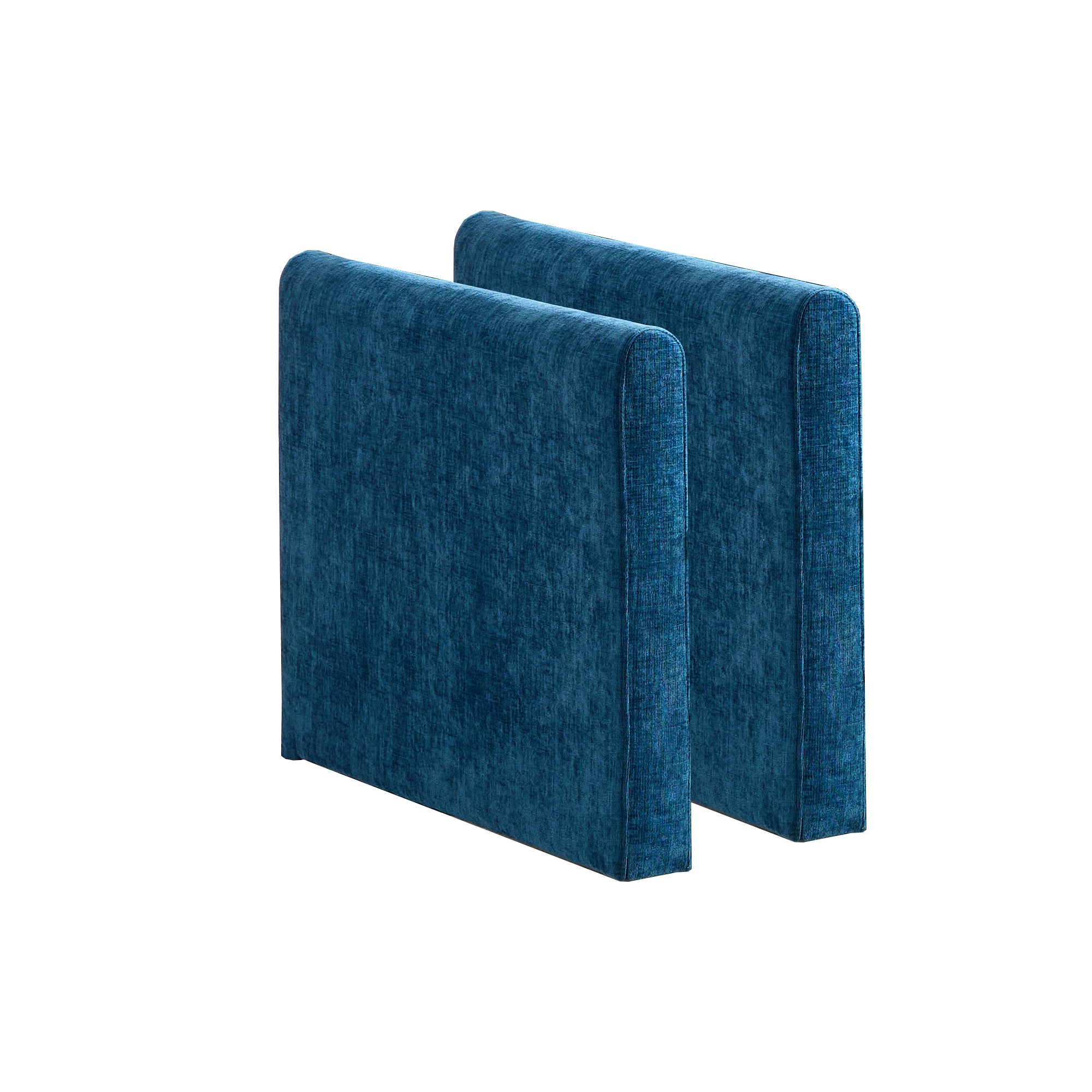 Cloud Sofa Armrests only, Modern Sectional Couch, for Living Room Bedroom and Apartment, Comfy Double Layer Upholstered Seat Cushion, Breathable Chenille Fabric, Blue