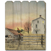 'Early Riser' by Billy Jacobs, Printed Wall Art on a Wood Picket Fence