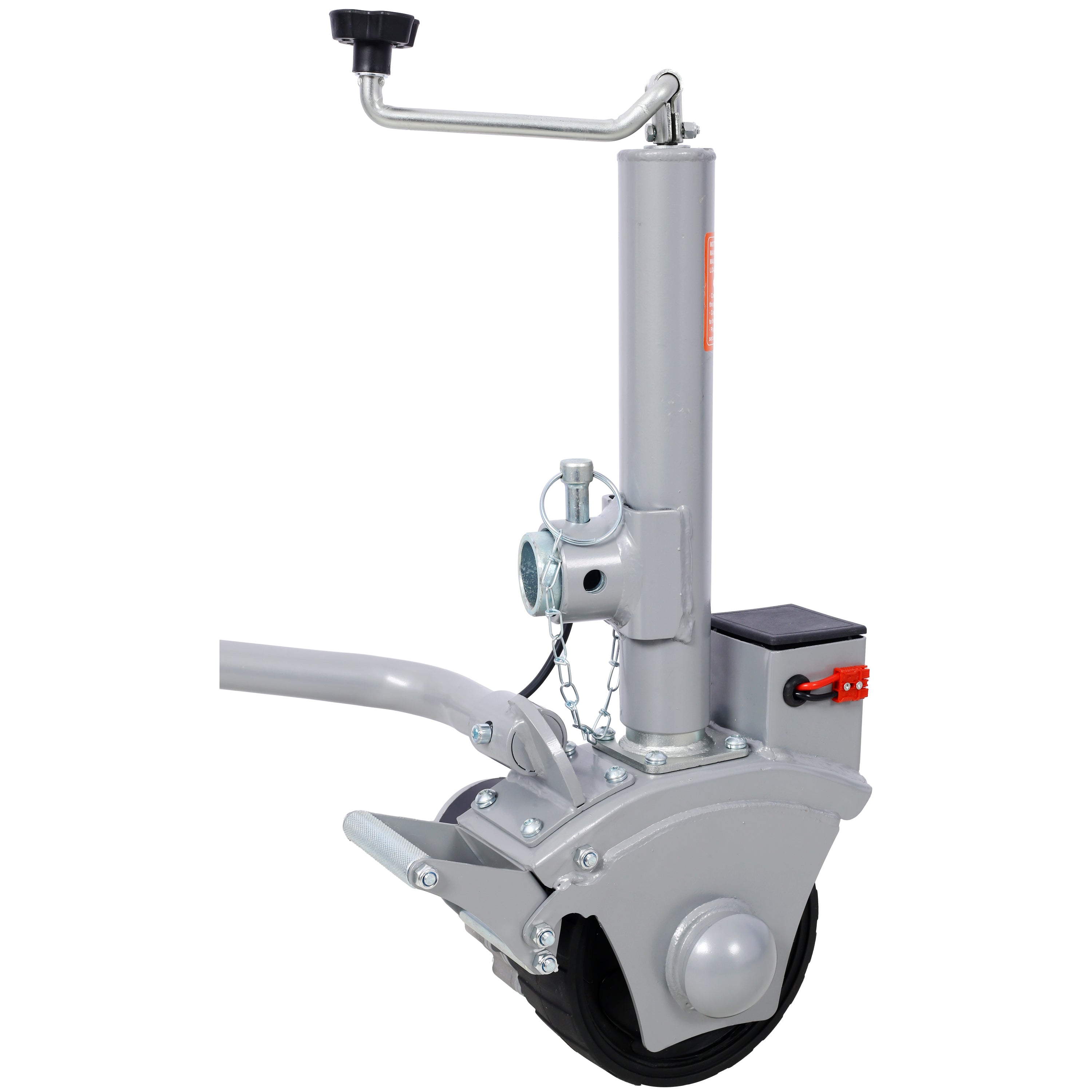 Electric Trailer Dolly, 5000lbs Towing Capacity, 350W 12V Trailer Jockey Wheel with 22 ft/min Moving Speed,  8'' Rubber Tire, for Moving Trailer Caravan Boat