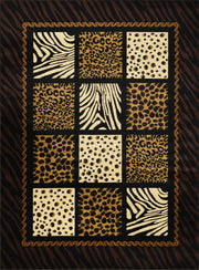 Tribes GC_YLS4012 Multi 7 ft. 10 in. x 10 ft. 3 in. Animal Print Area Rug