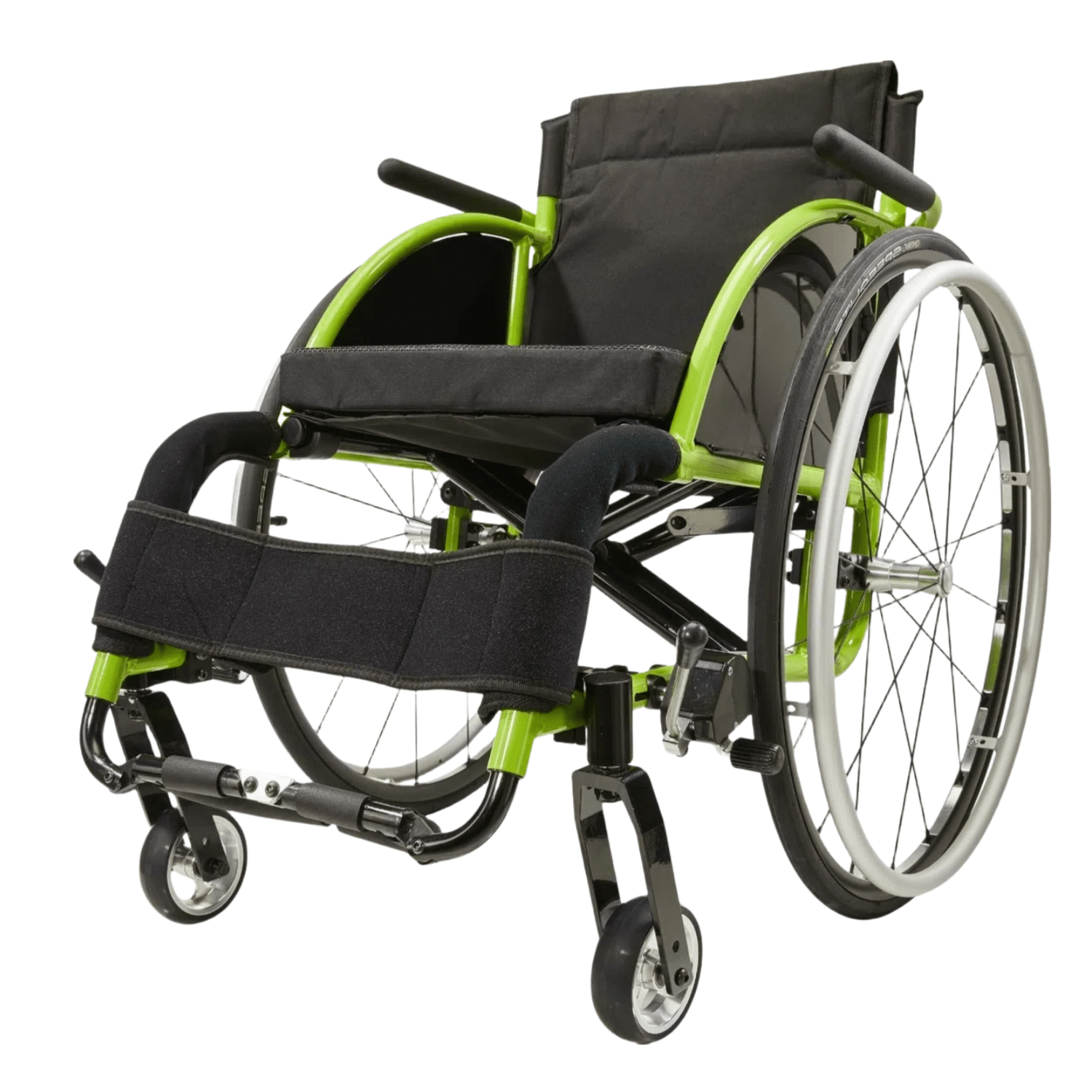 Premium Lightweight Foldable Sport Wheelchair for Adults - All Aluminum Alloy Body, Sturdy & Comfortable, 250lbs Capacity, Easy Folding, 24' sports Tires, Perfect for Outdoor,Color Green
