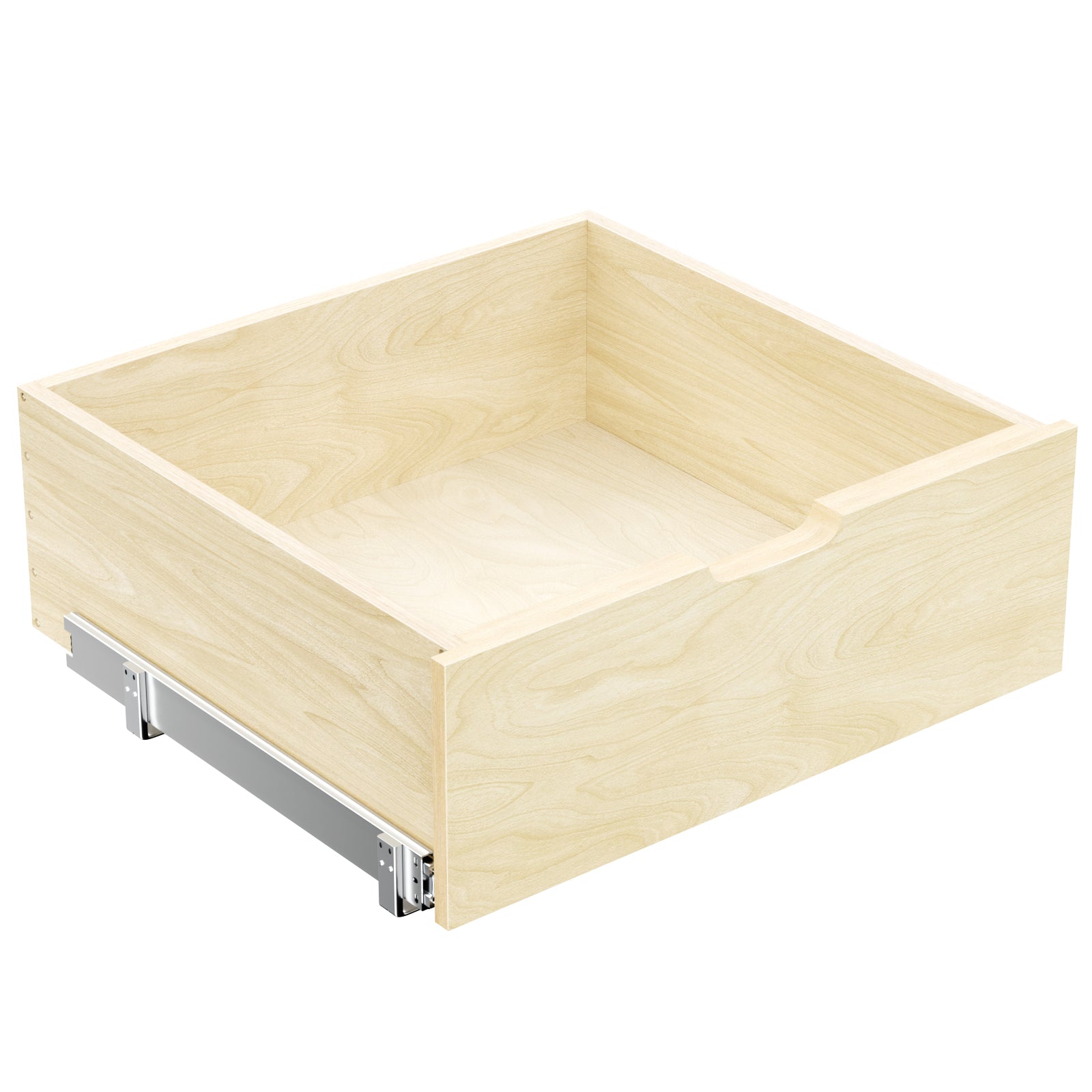 Hard Close Pull Out Cabinet Organizer 8' High Drawer 22½' W x 21' D Wood Slide Out Shelves Cabinet Storage Organizer with Full Extension Rail Slides Pull Out Drawer for Kitchens Cabinet Pantry