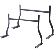 Universal Pick-Up Truck Rack 650 LBS Adjustable Fit 2-Bars Utility Ladder Truck Cargo Rack, Black Steel