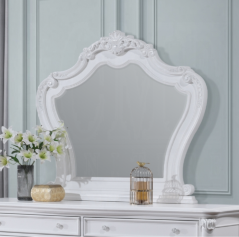 Latisha White Finish Mirror