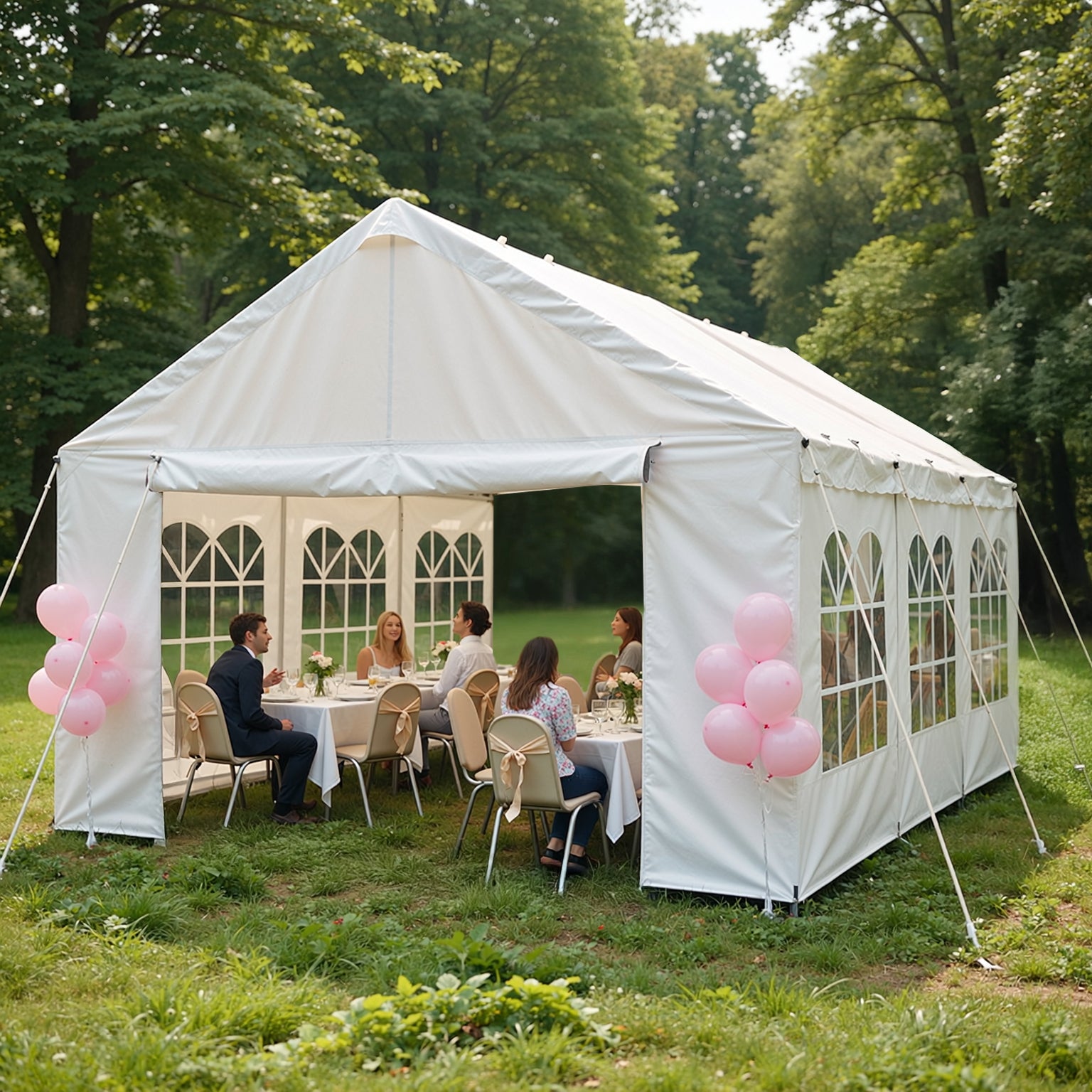 10'x20' Carport Car Canopy Party Tent Outdoor Gazebo with Removable Sidewalls Outdoor Gazebo Commercial Tents for Parties Wedding BBQ