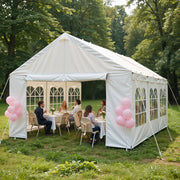10'x20' Carport Car Canopy Party Tent Outdoor Gazebo with Removable Sidewalls Outdoor Gazebo Commercial Tents for Parties Wedding BBQ