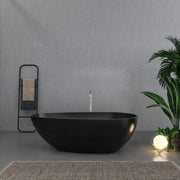 67 inch freestanding solid surface soaking bathtub for bathroom