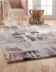 Baka Chocolate/Med.Brown/Grey/Ivory  Area Rug