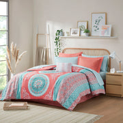 Twin XL Boho Comforter Set with Bed Sheets