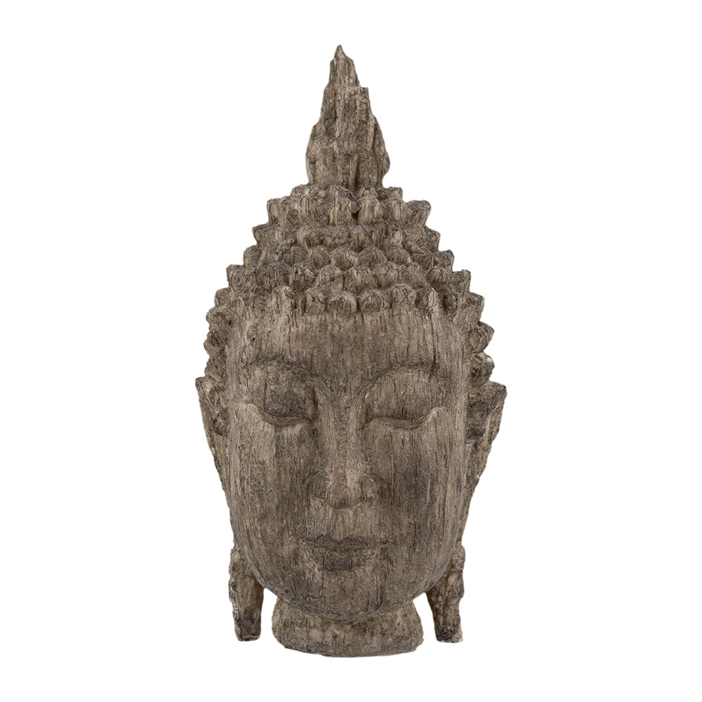 6.5x6.3x12' Meditating Buddha Head Sculpture, Large