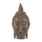 6.5x6.3x12' Meditating Buddha Head Sculpture, Large