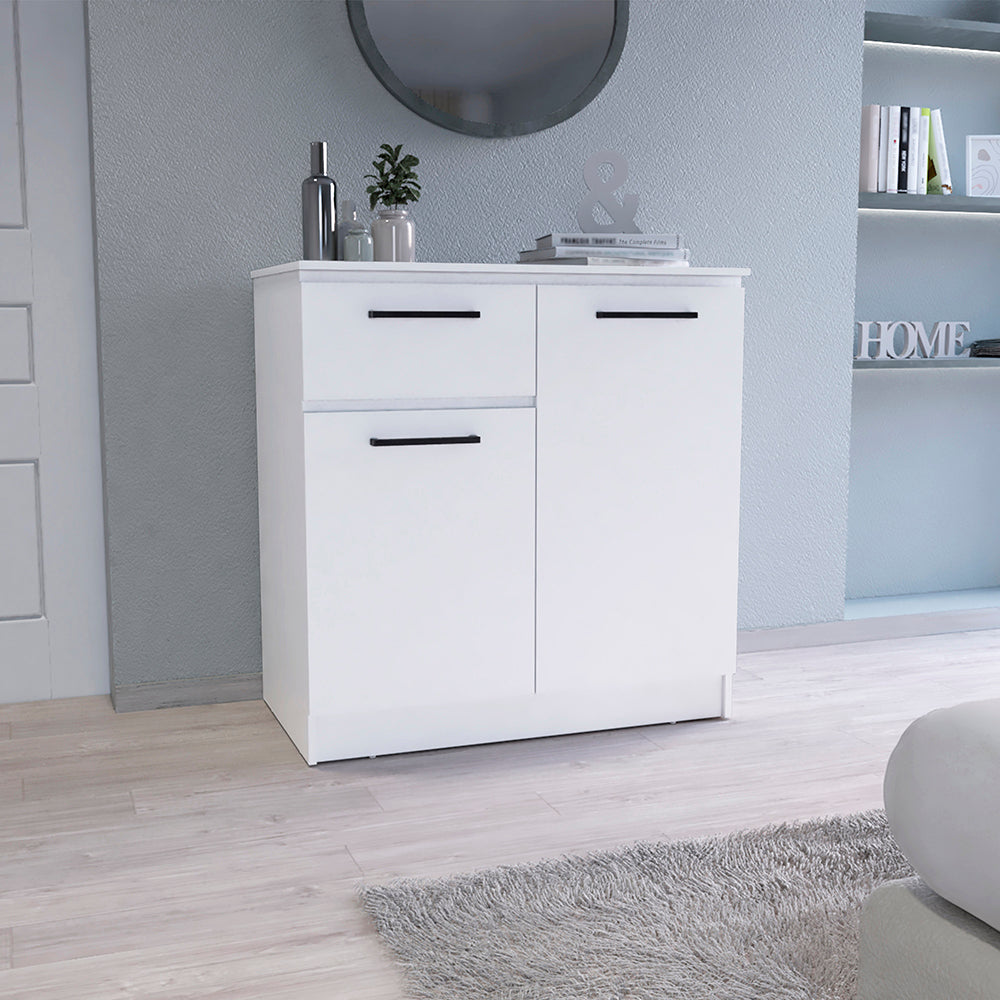 Orleans Dresser with 2-Door and Single Drawer, White