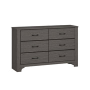Brown 6-Drawer Dresser