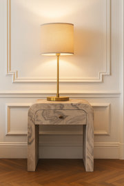 Nouveau Nightstand, 1-Drawer, Marble