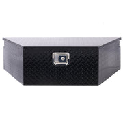 39inch Aluminum tool box,heavy duty truck bed tool box,outdoor trailer pickup storage tool box,RV storage organizer,underbody box w/lock keys,black 39x16.5x11.8inch