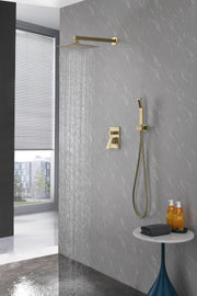 10 inch Shower Head Bathroom Luxury Rain Mixer Shower Complete Combo Set Wall Mounted