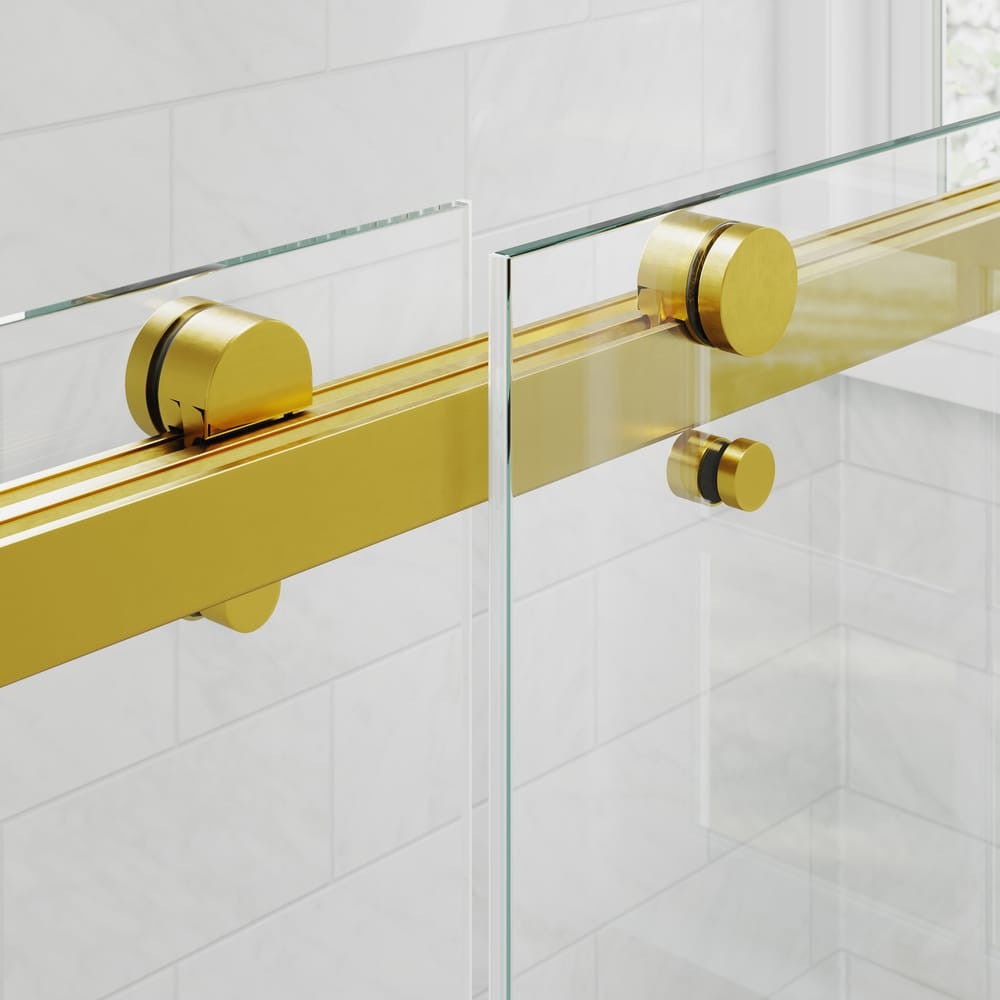 Top Rail Only, Stainless Steel Top Track with Buffer for Shower Door, 22D01P04-60GX