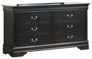 Elegant Traditional Black Storage Dresser