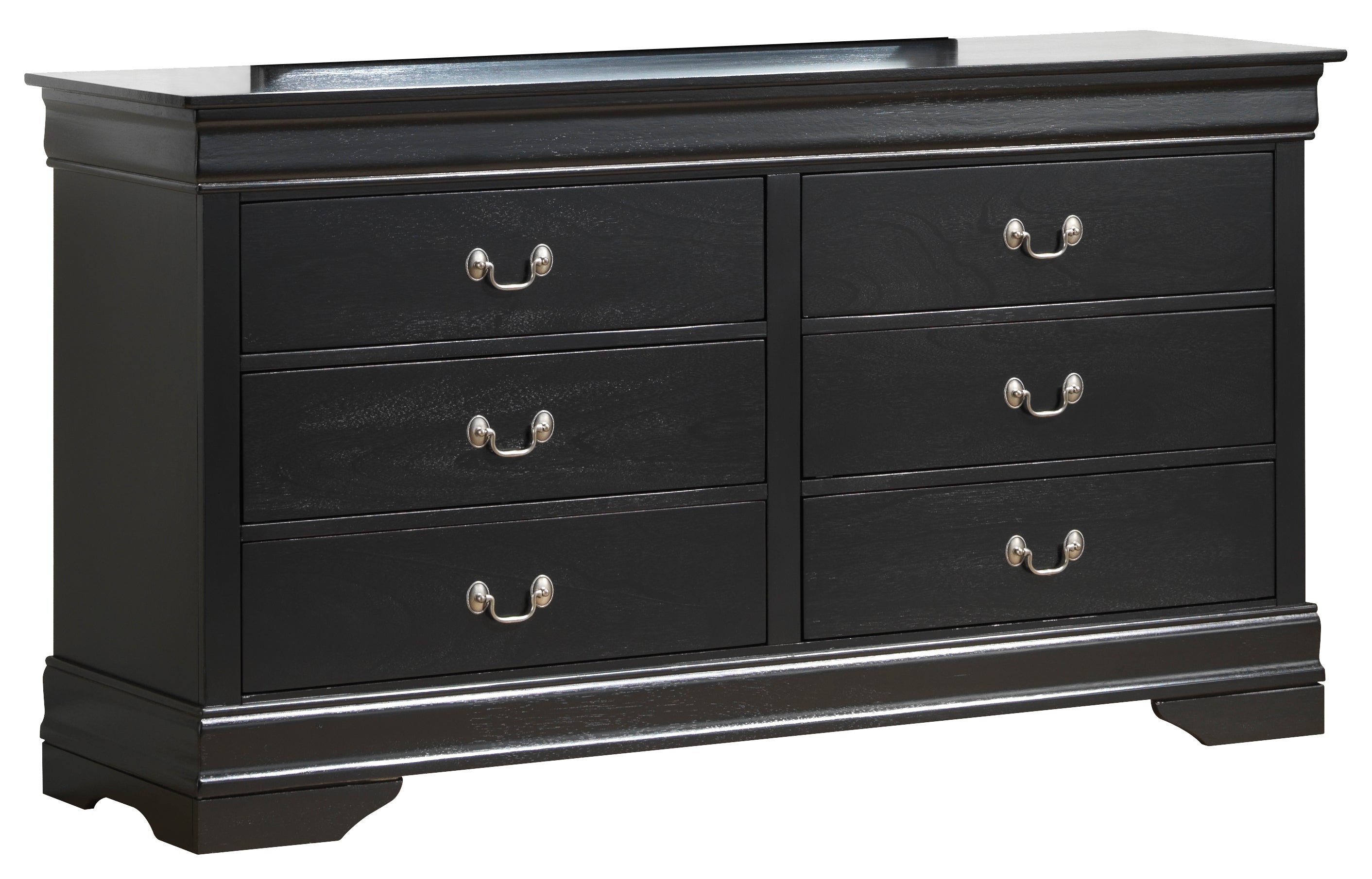 Elegant Traditional Black Storage Dresser