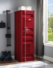 Cargo Red Finish Wardrobe