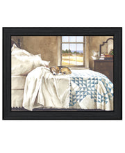 ' Home Alone' by Artisan John Rossini, Ready to Hang Framed Print, Black Frame