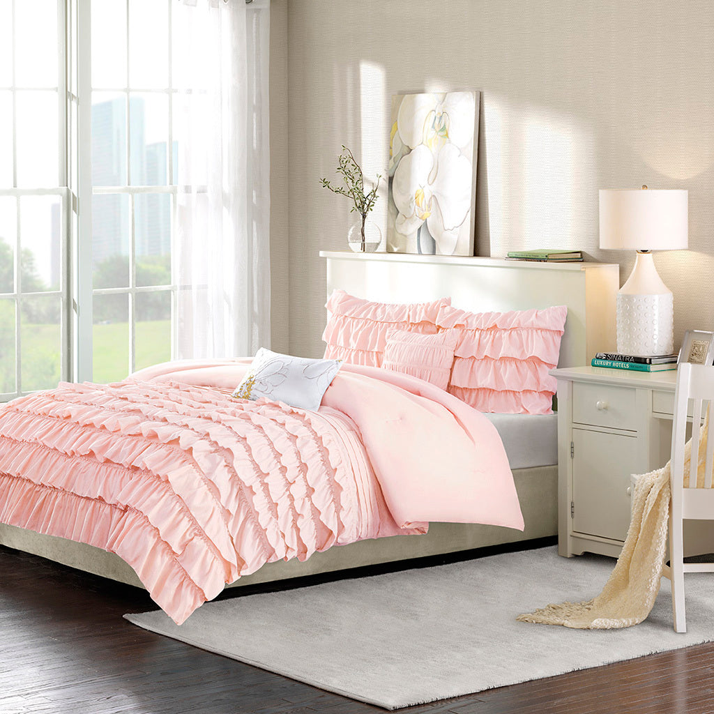 Full/Queen Ruffle Comforter Set