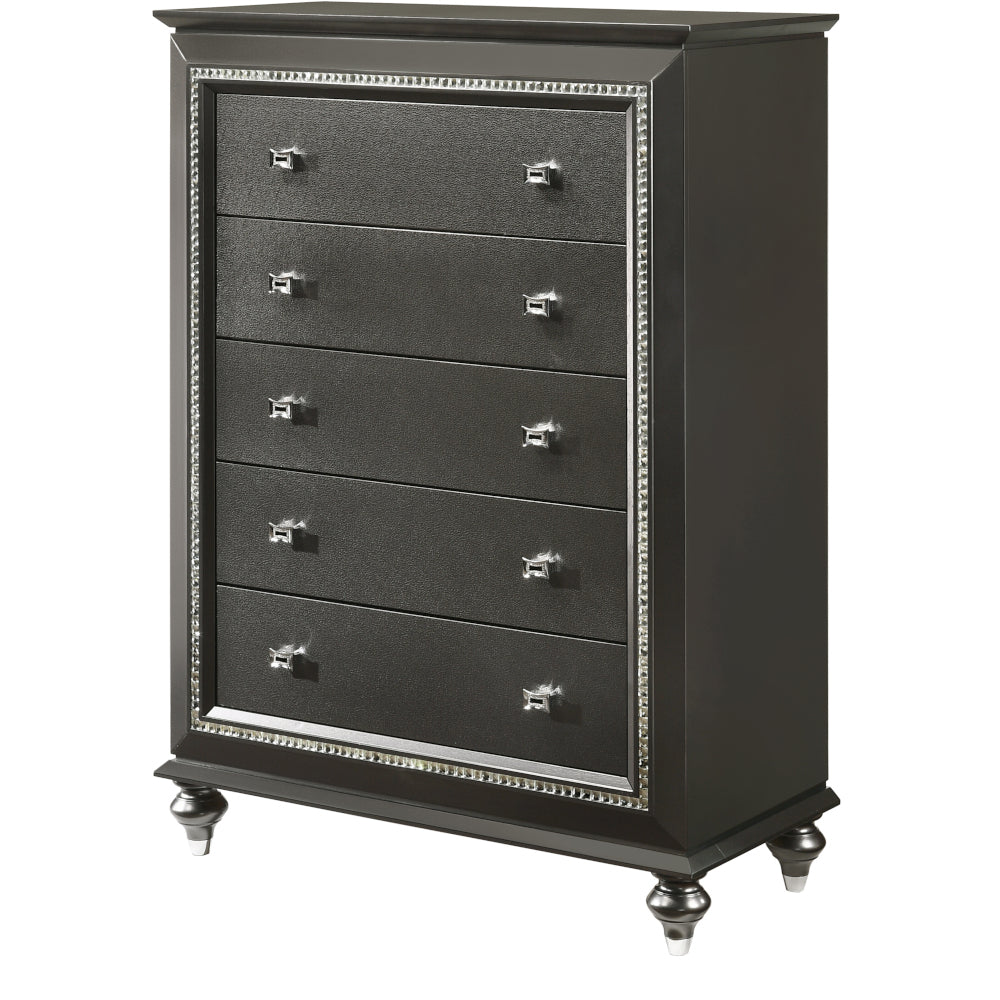 Kaitlyn Metallic Gray Finish Chest