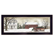'Christmas Trees for Sale' By Billy Jacobs, Printed Wall Art, Ready To Hang Framed Poster, Black Frame