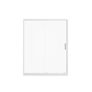 Chrome Pivot Shower Door with Stainless Steel Handle, 1/4 inch Thick Clear Tempered Glass, 60.in W x 72.in H