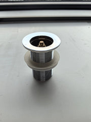 Matte white cover brass pop-up drainer for stone resin freestanding bathtub