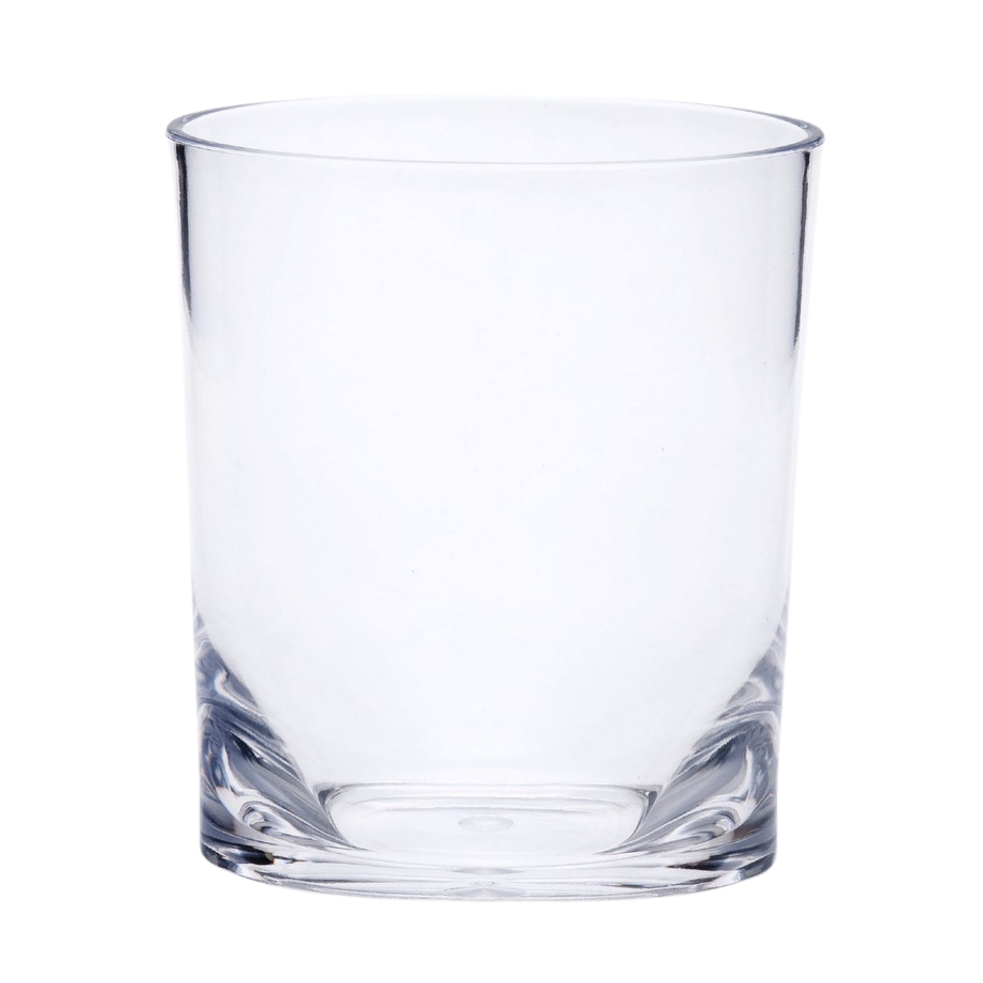 Oval Halo Tritan Glasses Set of 4 DOF, 12oz, BPA Free Plastic Drinkware, Clear Tumblers