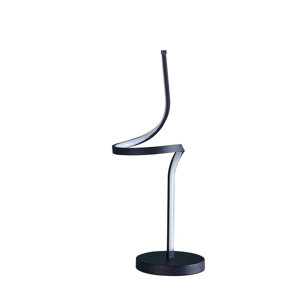 22' In Led Apollo Spiral Curved Tube Modern Table Lamp
