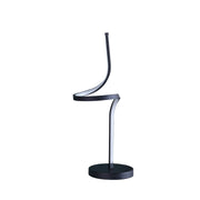 22' In Led Apollo Spiral Curved Tube Modern Table Lamp
