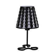 16' Traci Black Geometric Metal Table Lamp