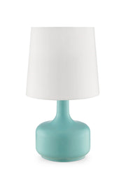 17.25' Tall 'Cheru' Modern Mid-Century Touch On Table Lamp, Powder Green